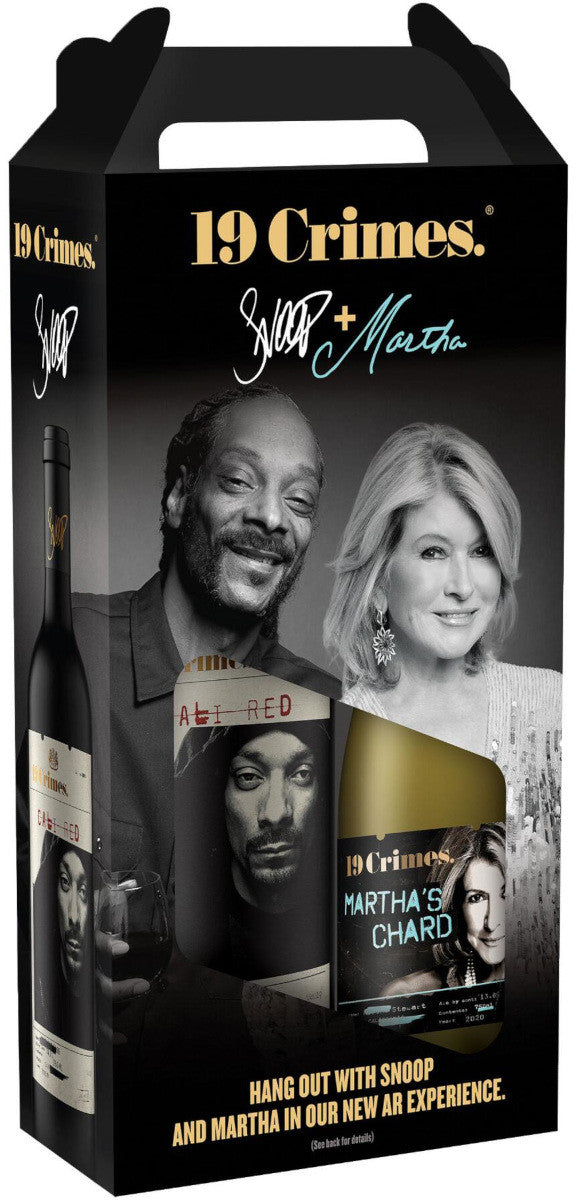 19 Crimes Snoop + Martha Wine Gift Set 750mL x2