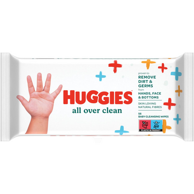 Huggies Wipes Baby All Over Clean 56s