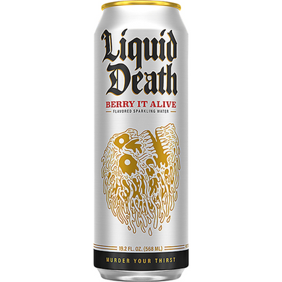 Liquid Death Berry It Alive Agave Sparkling Water - 19.2 Fl Oz Can
