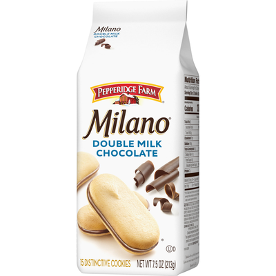 Pepperidge Farm Milano Cookies Double Milk Chocolate 7.5 oz Bag