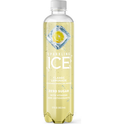 Sparkling Ice Classic Lemonade - with Antioxidants and Vitamins 17 oz Bottle