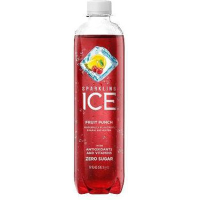 Sparkling Ice Fruit Punch Sparkling Water 17oz Plastic Bottle