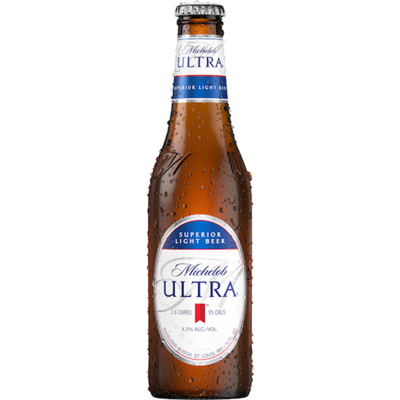 Michelob Ultra Light Beer 12 Pack 16 oz Aluminum Bottles