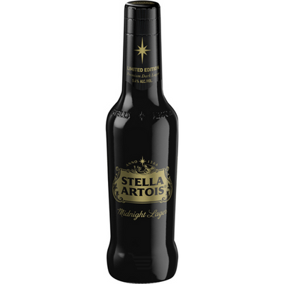 Stella Artois Midnight Lager 6x 12oz Bottles