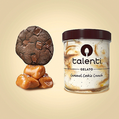 Talenti Caramel Cookie Crunch Gelato 10oz Carton