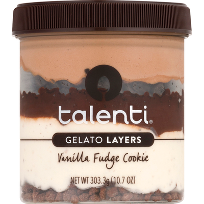Talenti Vanilla Fudge Gelato Layers 10.7oz Container