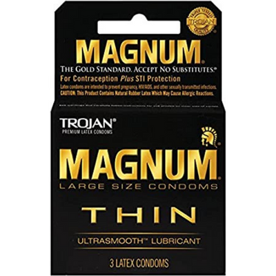 Trojan Magnum Thin Lubricated Condoms 3 CT