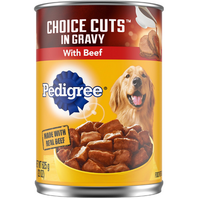 Pedigree Wet Dog Food (Choice Cuts In Gravy with Beef) 22 oz. Can
