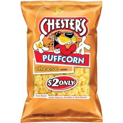 Chester's Puffcorn Puffed Corn Snacks Cheese 4.25 oz Bag