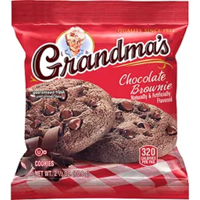 Grandma's Cookies Chocolate Brownie 2.88 oz Bag