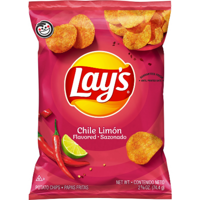 Lay's Chile Limon Flavored Potato Chips 2.625 oz