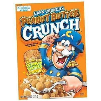 Cap'n Crunch Peanut Butter Crunch Breakfast Cereal 12.5oz Carton
