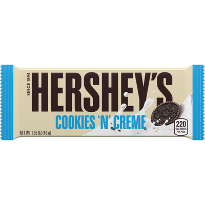 Hershey's Candy Bar, Cookies n Cream 1.55 OZ