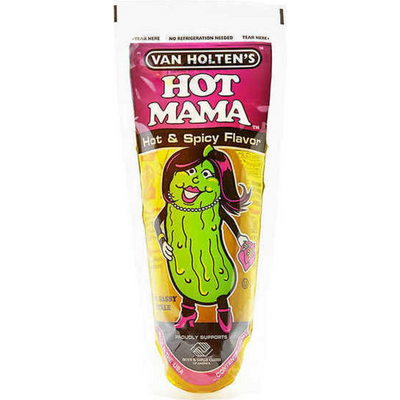Van Holten's Pickles Hot Mama 13.2oz Container
