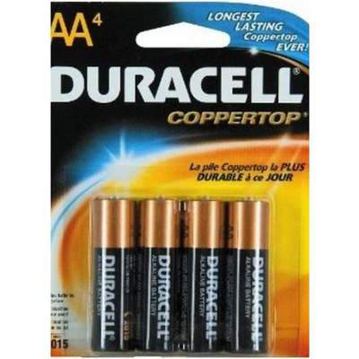 Duracell Batteries, Alkaline, AA - 4 CT
