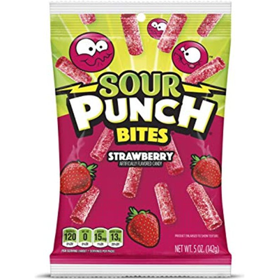 Sour Punch Strawberry Bites 9oz Bag