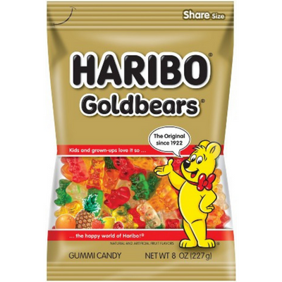Haribo Gold-Bears Gummy Candy 8oz
