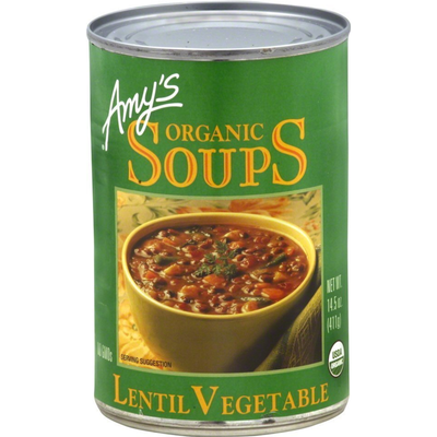 Amy's Organic Lentil Vegetable Soup 14.5oz Can