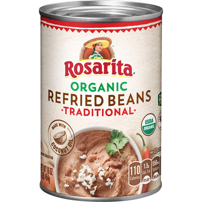 Rosarita Organic Refried Beans 16oz Can