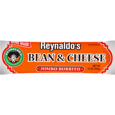 Reynaldo's Bean & Cheese Jumbo Burrito 10oz Count
