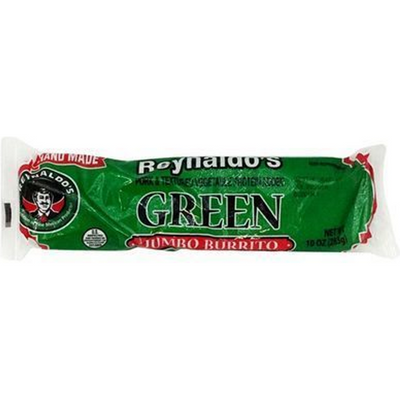 Reynaldo's Green Jumbo Burrito 10oz Count