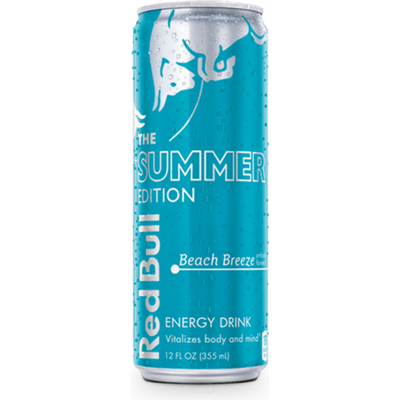 Red Bull The Summer Edition Energy Drink Beach Breeze 12 oz Can