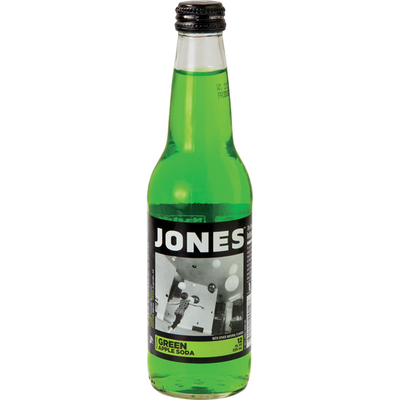 Jones Pure Cane Soda Green Apple 12 oz Bottle