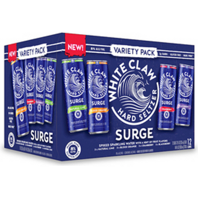 White Claw Seltzer Surge Variety Pack 12x 12oz Cans