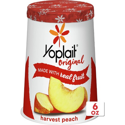 Yoplait Original Harvest Peach Yogurt 6oz Container
