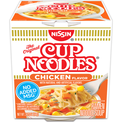 Nissin Chicken Flavor Cup Noodles Ramen 2.25oz Count