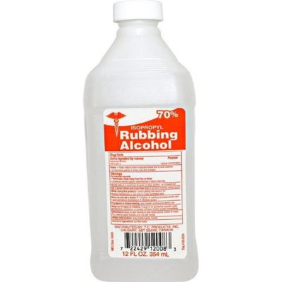 Rubbing Alcohol 70% 12oz Plastic Bottle