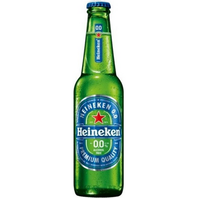 Heineken 0.0 Alcohol Free Beer 6 Pack 11.2 oz Bottles