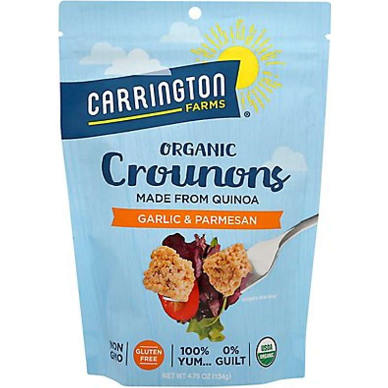 Carrington Farms Organic Crounons Garlic & Parmesan 4.75 oz