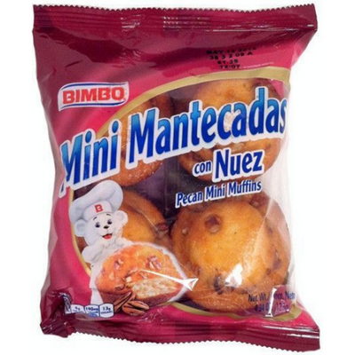 Bimbo Mini Mantecada Con Nuez Vanilla With Pecans 4.34 oz