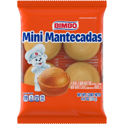 Bimbo Mini Mantecada Vanilla Muffins 4.23 oz