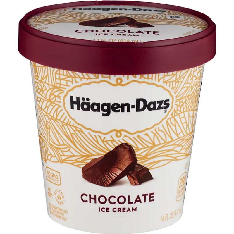 Haagen Dazs Ice Cream, Chocolate Pint