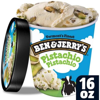 Ben & Jerry's Pistachio Pistachio Ice Cream 16oz Carton