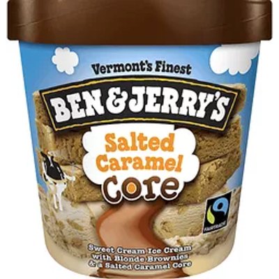 Ben & Jerry's Salted Caramel Core Ice Cream 16oz Carton
