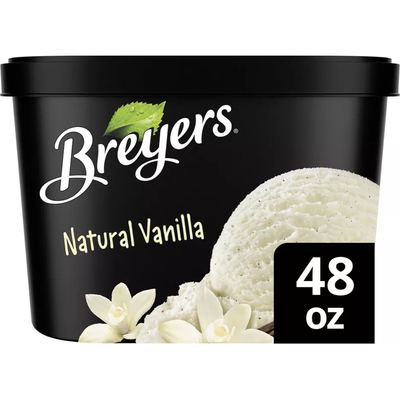 Breyers Natural Vanilla Ice Cream 48oz Box