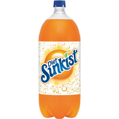 Diet Sunkist Orange Soda 20 oz Bottle
