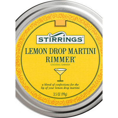 Stirrings Lemon Drop Rimmer 3.5 oz Tin Canister
