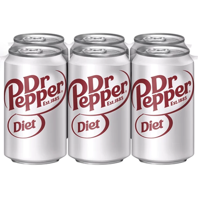 Diet Dr Pepper 6x 12oz Cans