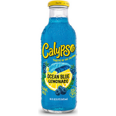 Calypso Lemonade Ocean Blue 16oz Bottle