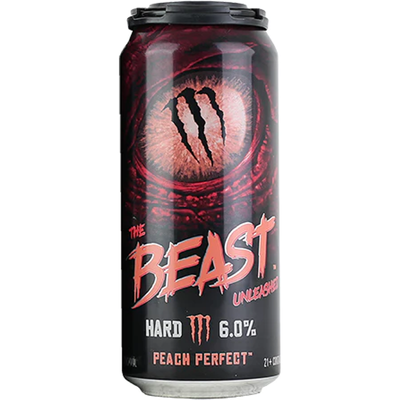 Monster The Beast Unleashed Peach Perfect 16oz Can