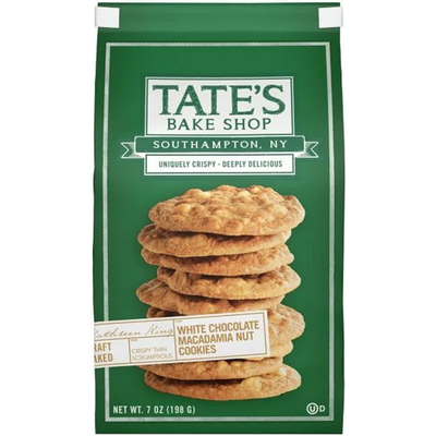 Tate's Bake Shop White Chocolate Macadamia Nut Cookies 7 oz