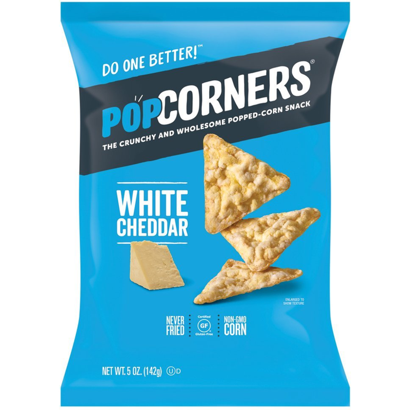 PopCorners White Cheddar Popped Corn Chips 7oz Bag