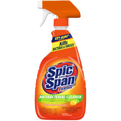 Spic and Span Everyday Antibacterial Cleaner Spray Fresh Citrus 32 oz