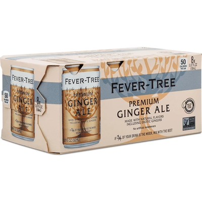 Fever Tree Premium Ginger Ale 8 pack 5.07 oz Cans