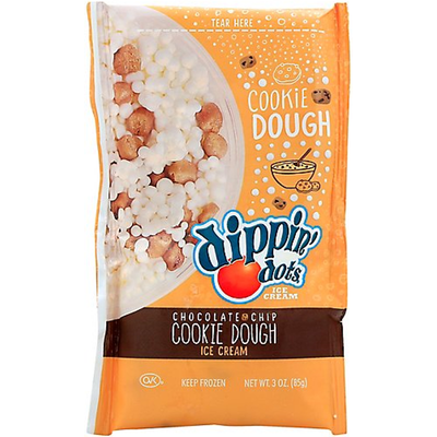 Dippin' Dots Chocolate Chip Cookie Dough Ice Cream 3oz Pack