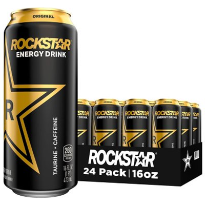 Rockstar Caffeine and Electrolytes Energy Drink 384oz Can